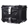 CRUIZER Valigia Bauletto Moto Scooter posteriore alluminio anodizzato 45L Nero con Cuscino posteriore