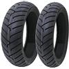 ECOVELO COPPIA PNEUMATICI DEESTONE 100/80-16 + 120/80-16 D805 COPERTONI GOMME COMPATIBILI CON MOTO HONDA SH 125/150