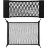 Godneei Set di 3 Reti Portaoggetti per Auto Universali, Elastici Bagagliaio Auto per Bagagliaio con Doppio Strato e Chiusura 110x60 cm, 25x60 cm
