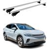 OMAC Menabo Barre Portatutto Base Compatibili con VW ID.4 2020-2025 Alluminio 75kg Argento 2tlg Geschlossene Rail compatibile con Portabici, Dachboxen, Portasci Bloccabile