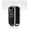 LELNOOS Cover Chiave Auto, Silicone Custodia Chiave Protettiva Copri Chiavi per Mazda 2 3 6 CX-5 CX-3 CX-7 CX-30 MX-5 Atenza Axela Miata Demio, 2 Tasti