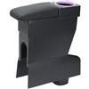 YJYWZH Braccioli per Leapmotor T03 2020-2024 Bracciolo, Doppio Strato Centrale Console vano Nero Pelle (Viola)