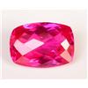 Gemscopious 30.00Ct Naturale Rosso Rosa Rubellite Tormalina Certificato Cuscino Dama Gemma