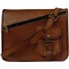 Handmade Marrone Vintage Rich Qualità Pelle Messenger Borsa a Tracolla Handmade Borsetta