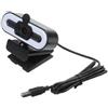 Helilyco Webcam con messa a fuoco automatica 4K con streaming USB a 60 fps e luce di riempimento integrata per un'illuminazione affidabile del viso più OS (1080P)