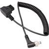 Generic D-Tap - Cavo di alimentazione con bobina a molla, compatibile con NP-F970 Hollyland Mars 400s e altri, estensibile da 120 cm, design con blocco, cavo di alimentazione monitor, cavo corto da 50 cm