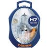 OSRAM ORIGINAL MINIBOX, set lampade di ricambio, proiettori alogeni per auto H7, 12V, kit completo di lampade di ricambio OSRAM (1 pezzo).