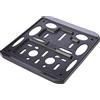 4R Quattroerre.it - 16107 - Portatarga Moto Universali, Nero Carbonio