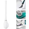 Ysaca Scopino flessibile in silicone, scopino per WC in silicone con supporto per asciugatura Chnell, scopino per WC in silicone per pulire rapidamente il WC, per bagno, 1 pezzo, bianco