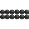 SKYBEADS Perle in Onice Nera Opaca Frosted Tonde 10mm Naturale Pietre Dure Perline per Creare di Gioielli Circa 38cm un Filo 35 Perline