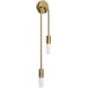PFHSKLCWY Lampada Lampada da Parete Soggiorno Moderno Minimalista LED Nero Oro Creativo TV Sfondo Muro corridoio Camera da Letto Lampada da Comodino Lampada da Parete(Gold Left)