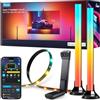 Govee TV Retroilluminazione 3 Lite Kit, Striscia LED Wi-Fi RGBICW da 3.6M con Fotocamera e Barre Luminose Intelligenti da 38cm con Doppie Perle Luminose, Luci LED per TV da 55-65 Pollici