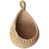 Lioaeust Cestini da appendere alla parete, per frutta e verdura, in iuta ecologica, da appendere, in corda di cotone, per cucina, ristorante, casa (A14 x 15 x 20 cm)