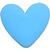 Whakano 10 bottoni grandi, a forma di cuore, accessori per cucire, bottoni in plastica per cucito, per fai da te, scrapbooking e decorazioni, per cappotti di lana, giacche, camicie, tute, 33 mm x 37 mm, blu