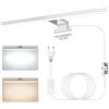Zaxiva Lampada Bagno LED, 4000K 6000K Temperatura Bicolore, 40cm 12W Specchiera Bagno Impermeabile dello Specchio dell'alluminio con l'interruttore Cablaggio, Illuminazione Della Luci Specchio Mobile