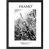 FRAMO 35mm Cornice per Immagini 31 x 39 cm | Nero Opaco | Cornice in MDF Fatta a Mano con lastra di Vetro Artificiale antiriflesso a Prova di Rottura e Robusta Parete Posteriore in MDF