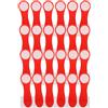 trendfinding 24 mollette da bucato con molle a pressione in acciaio inox e Soft Grip Softgrip Soft Touch Soft Touch Rosso Grigio, LI3400E-24_RE