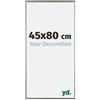 yd. Your Decoration - Cornice 45x80 cm - Champagne - Cornice Decorativa Parete in Plastica con Vetro in acryl - Antiriflesso - 45x80 Cornice - Evry