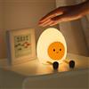 INXDOLHOM Luce notturna bambini, 7 colori 3 luminosità, 1500Mah uova Luce notturna in silicone per bambini, luce notturna ricaricabile senza riflessione per la camera dei bambini