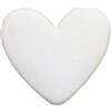 Whakano 10 bottoni grandi, a forma di cuore, accessori per cucito, bottoni in plastica per cucito, per fai da te, scrapbooking e decorazioni, per cappotti di lana, giacche, camicie, tute, 33 mm x 37 mm, beige