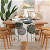 DecorMommt Verde Runner da Tavolo Moderno Astratto Girasole Runner Grigio Decorazione per Tavolo da Pranzo Decorazione Per Feste Tovaglia Marrone Runner Tavola per Matrimoni, Picnic, Feste, Cucina, 140 x 40 CM