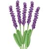 Junhonze 5 Pezzi Fiori Uncinetto - Fiori Di Lavanda Artificiali Lavorati A Maglia - Fatti A Mano All'Uncinetto Fiori, 40 Cm, Adatto Per Festa Della Mamma, San Valentino, Compleanni E Altre Occasioni