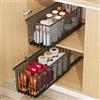 Diealles Shine Cassetto Estraibile Cucina, 2 Pezzi 41 x 16 x 15.3 CM Cassetti Scorrevoli per Cucina, Senza Bisogno di Trapano Cassetto Telescopico per Mobili da Cucinas