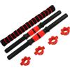 CORHAD Set 2 Unitá Barra Manubri 40 Cm Impugnatura Antiscivolo e Accessori per Sollevamento Pesi, Barra per Bilanciere Sostitutiva per Allenamento Fitness a Casa