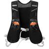 Fruusv Running Water Vest Reflective Hydration Pack Soft Flask Pockets Lightweight Water Backpack Cell Phone Holder for Hiking Cycling Mountaineering Outdoor Gear Nylon Material Black