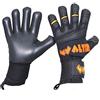 WALTER Guanti da Portiere Professionali Modello G-Tex (10, Black-Orange Fluo)