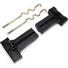 YushiTrading Kit Piastra di Fissaggio per batterie 103357701, Ricambio per Club Car Precedent 2008.5 - Adatto a batterie da 8 V, con robuste staffe di Fissaggio in plastica e Metallo per Una