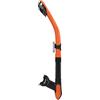 Mares Ergo Dry - Boccaglio unisex per adulti, resistente, leggero, attrezzatura per immersioni e snorkeling, con tappo asciutto e bocchino ergonomico, nero/arancione
