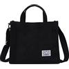 Generico Borsa a tracolla piccola e piccola in poliestere da ragazza in poliestere Borsa a tracolla portatile con una spalla e coulisse alla coreana (Black One Size)