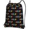 Generic Borsa con Coulisse Golf Sport Sportiva Sacche Durevole Sacche Zaino Pieghevole per Scuola Sport