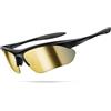Lamicall Occhiali da Sole Ciclismo Polarizzati - [22g & Design Avvolgente] UV400 Protezione, TR90-Montatura, Nasello Regolabile, Occhiali da Sole Sportivi Multifunzionali per Pesca/Corsa/Escursionismo
