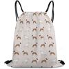 Generic Boxer Dog Pattern Dog Lover Pet Borsa Palestra Gym Sack Unisex Regolabile per Vita Quotidiana Donna Yoga Borsa Sportiva 36X42Cm