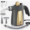 SUPERLEX Pulitore a vapore portatile da 1050 W - Vapore portatile multi-superficie per divano, detergente per tappeti, auto a vapore, detergente per tende e tappezzeria, senza sostanze chimiche, con