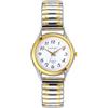 JewelryWe Orologio da polso da donna, elegante, analogico, al quarzo, con quadrante digitale e cinturino in lega elastica, oro/argento, 1-oro/argento