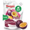 Mazzoni - Purea di Succo di Frutto della Passione, 100% Maracuya, Solo Frutta, Senza Zuccheri Aggiunti, 1,0 kg (1,0 kg) (1097,9 g) Mixer di Frutta Vera per Cocktail, Frullati, Bevande, Succhi di