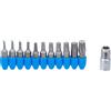 BGS 784 | Serie di inserti | attacco esagono esterno 6,3 mm (1/4) | profilo a T (per Torx) | 11 pz.