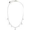 VLNET Vestopazzo girocollo con charms CUORE/STELLA/LUNA/ZIRCONI placcato in argento e in oro.Lavorazione artigianale.Nickel tested.Unisex (cuore stella luna argento)