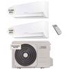 Olimpia Splendid Aryal Condizionatore DUAL split Inverter 9000btu+12000btu WiFi OSCAAMH14EI + OSSECYH09EI + OSSAALH12EI Climatizzatore Fisso