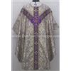 The Church Shoppe Nuovo Stola E Set Di Messa In Velluto Metallico Viola, Casula Gotica, Nuovo