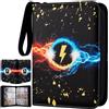 reakoo Raccoglitore Carte Pokemon 9 Tasche Album Carte Collezionabili con Zip 50 Pagine