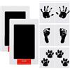 Runmeihe Kit di 8 pezzi senza inchiostro per impronte di mani e piedi del bambino, tamponi di inchiostro Clean Touch, strumenti per impronte di zampe di animali domestici per cani e gatti, senza