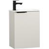 Kometmöbel Mobile Bagno con Lavabo 40cm preassemblato piccolo lavabo con mobiletto (Cachemire 40cm con maniglia, Senza Rubinetto)