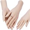 JVTUNG Manichino realistico in silicone a mano realistico con mani femminili modello per unghie in acrilico Mostra gioielli articoli scherzi Halloween puntelli fotografia puntelli di scena (mano