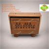 Fatto a mano New Small Sound Sustain 13 Notes, Sur Peti, Shruti Box Double Bellow TeakWood