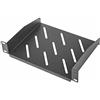 lanberg Vassoio fisso 1U 254X180 mm fino a 20 kg Rack 10» nero