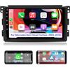 AWESAFE Android 13 Autoradio per Mercedes Benz Smart Fortwo 451 (2005-2010) Car Radio con CarPlay/Android Auto GPS Bluetooth WIFI FM AM RDS Comandi al Volante (Telaio esterno integrato)